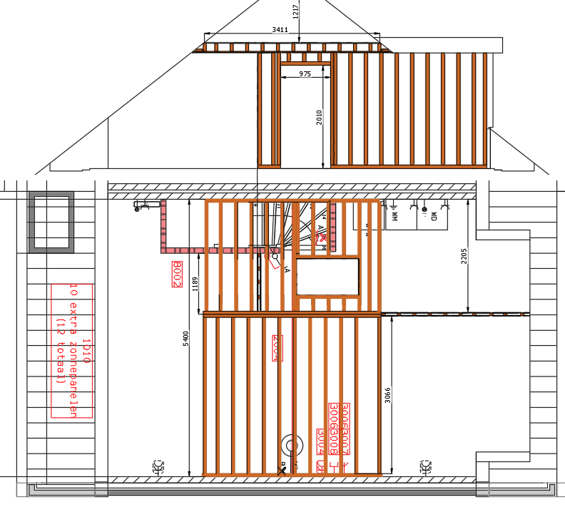 Bouwtekeningen renovatie zolder